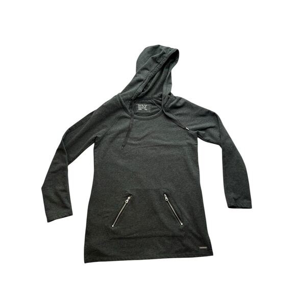 Marc New York Performance Hoodie Womens Large Gray Popover Athleisure Jacket - Picture 5 of 8